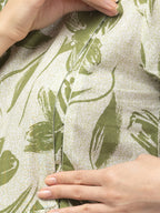 Olive Maternity Feeding Dress For Women