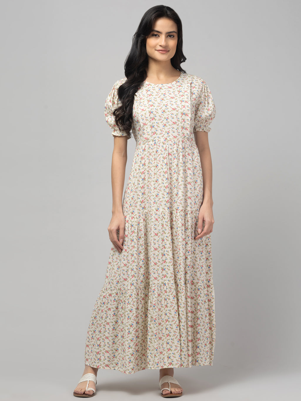 Ditsy Maternity Feeding Dress For Women