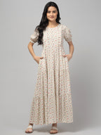 Ditsy Maternity Feeding Dress For Women