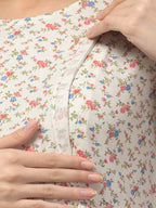 Ditsy Maternity Feeding Dress For Women