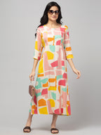 Pink Maternity Feeding Dress For Women