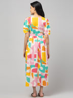Pink Maternity Feeding Dress For Women