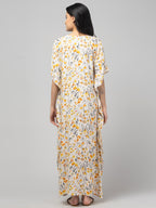 Cream Maternity Feeding Dress For Women