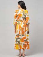 Olive Maternity Feeding Dress For Women