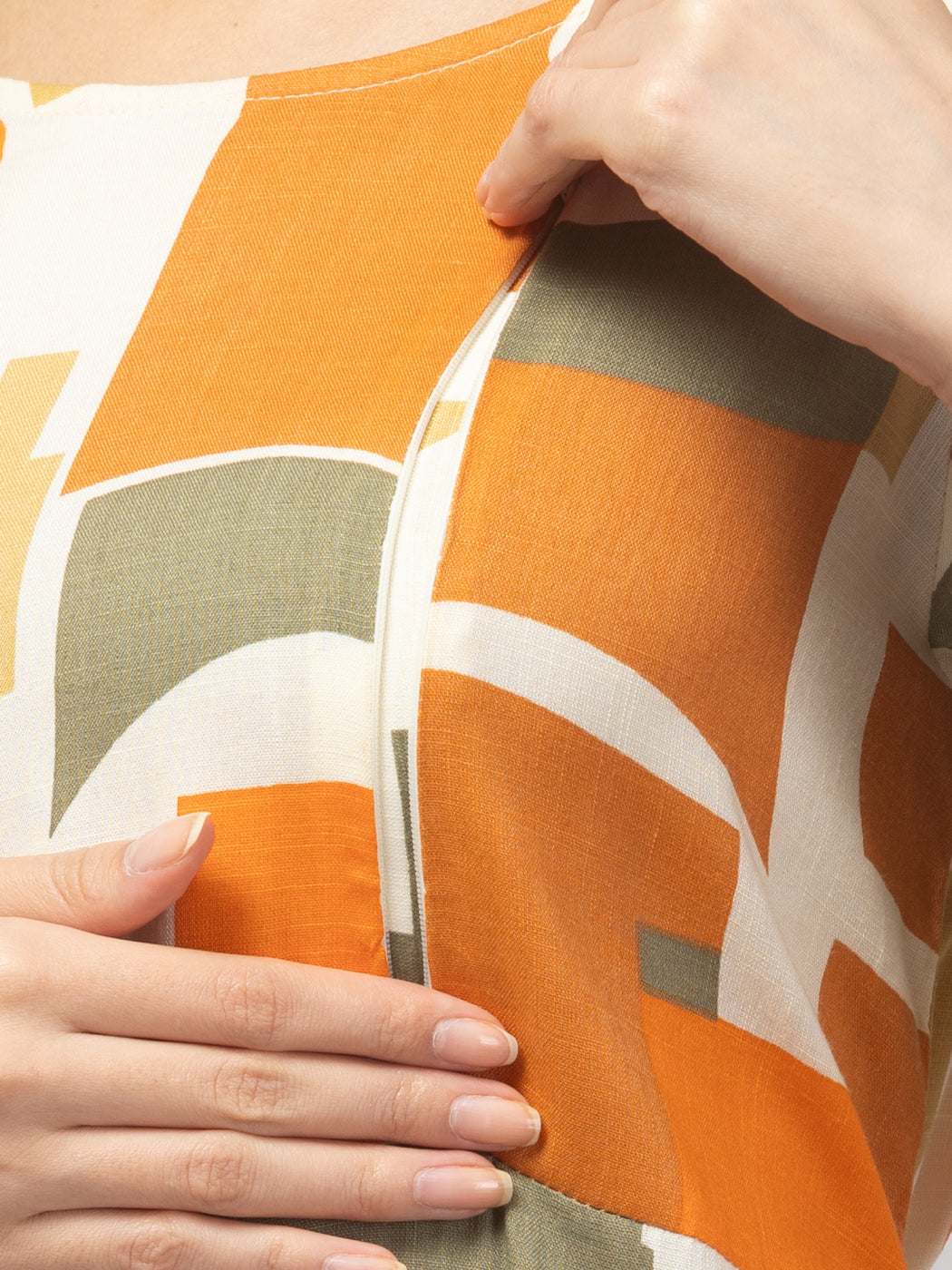 Olive Maternity Feeding Dress For Women