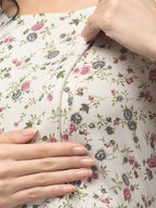 Grey Maternity Feeding Dress For Women