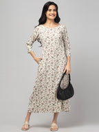 Grey Maternity Feeding Dress For Women