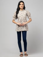 Grey Stylish Maternity Feeding Top For Women