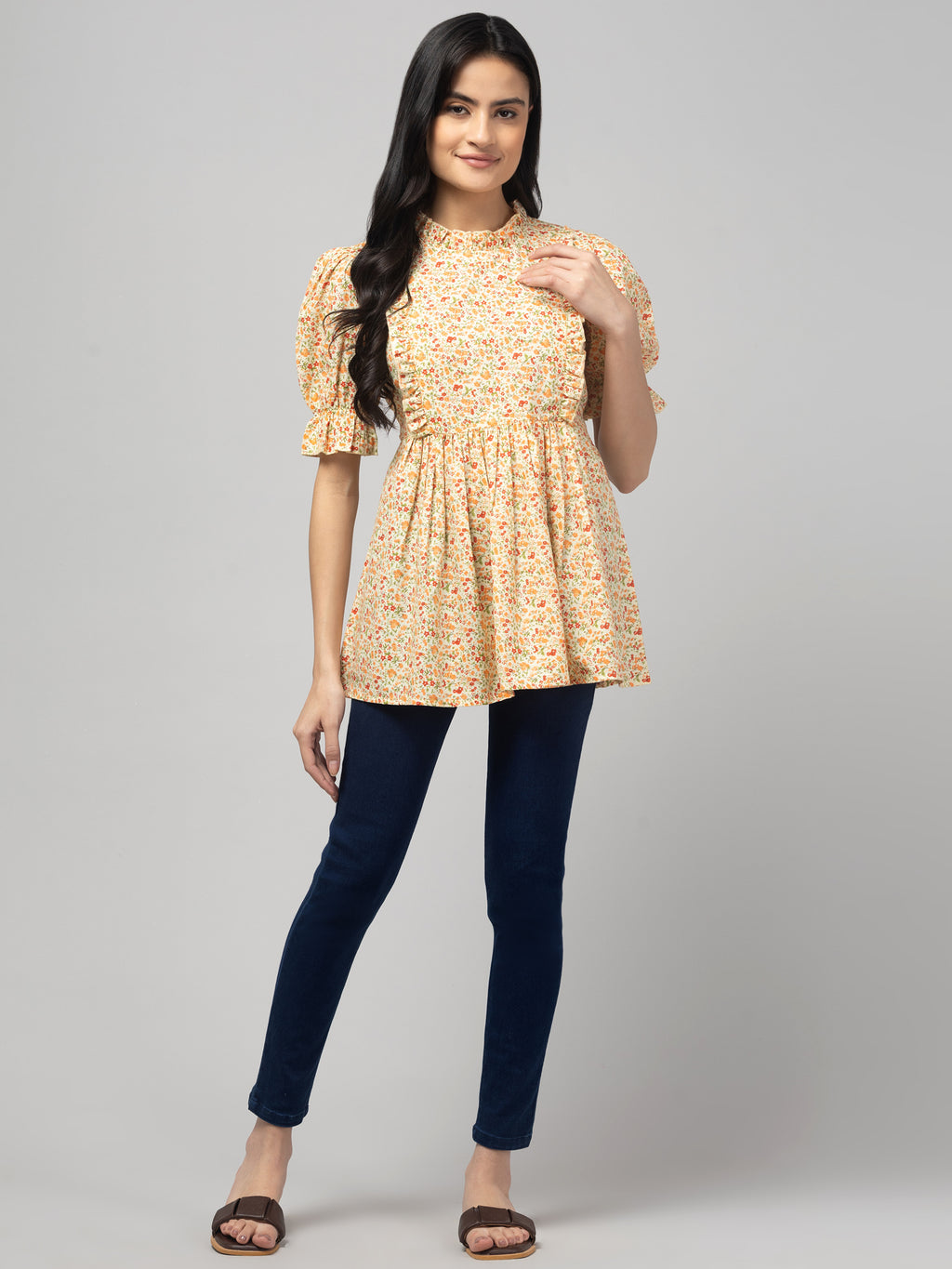 Lemon Stylish Maternity Feeding Top For Women