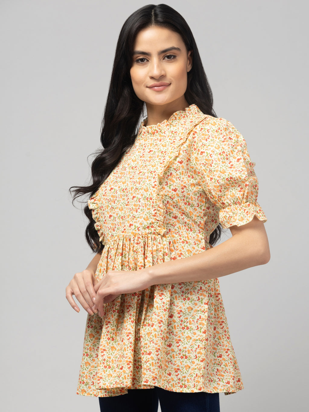 Lemon Stylish Maternity Feeding Top For Women