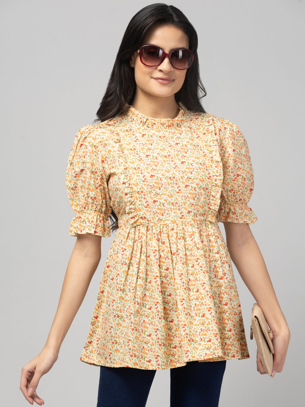 Lemon Stylish Maternity Feeding Top For Women