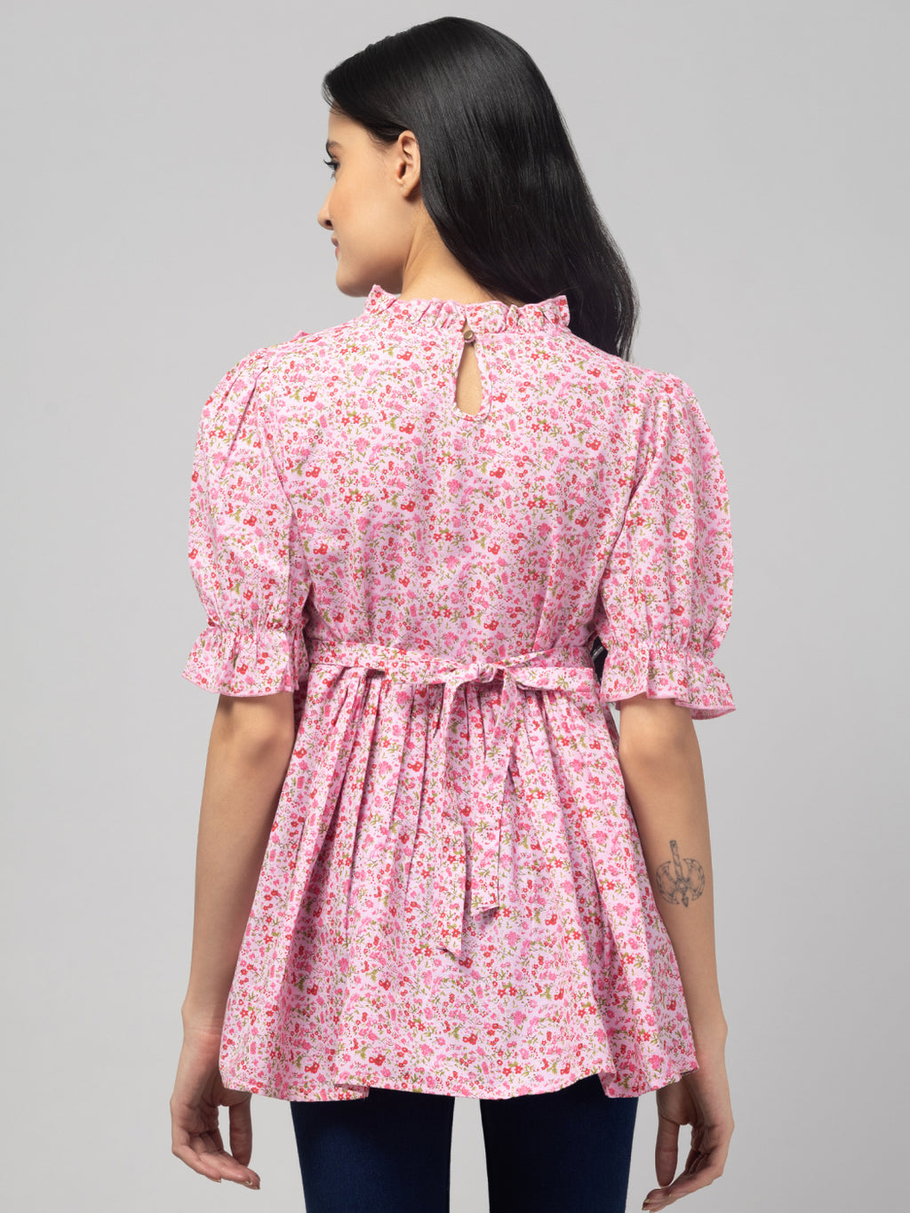 Pink Stylish Maternity Feeding Top For Women