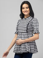 Black Stylish Maternity Feeding Top For Women