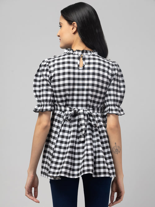 Black Stylish Maternity Feeding Top For Women