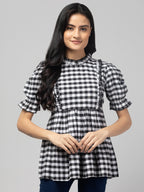Black Stylish Maternity Feeding Top For Women