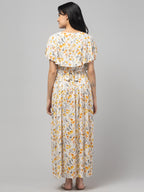 Cream Zipless Maternity Feeding Dress
