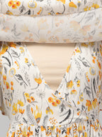 Cream Zipless Maternity Feeding Dress