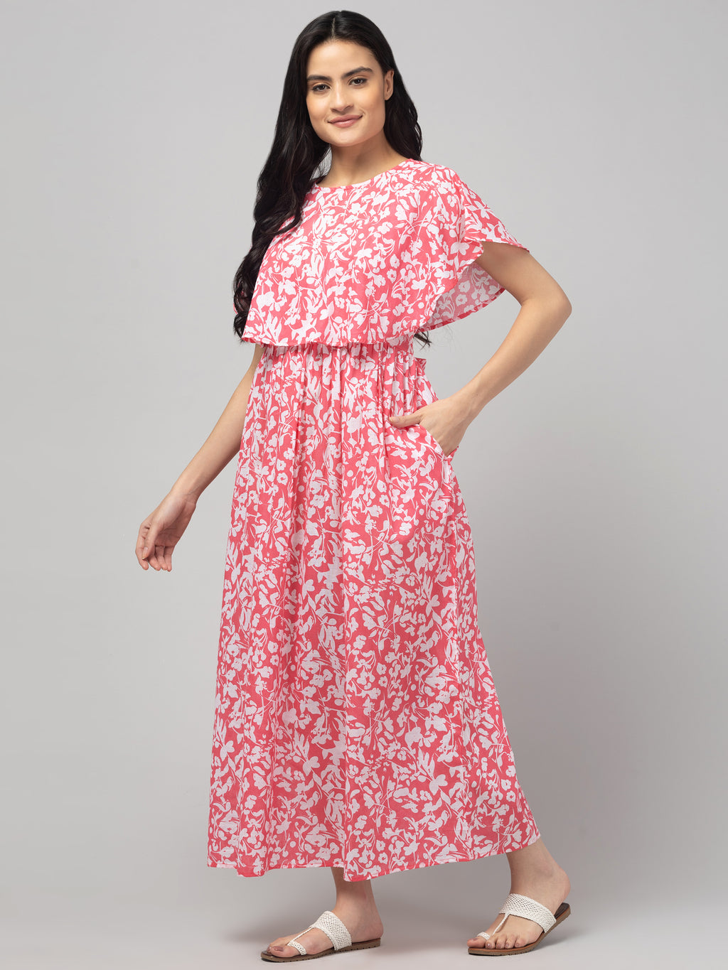 Rose Zipless Maternity Feeding Dress