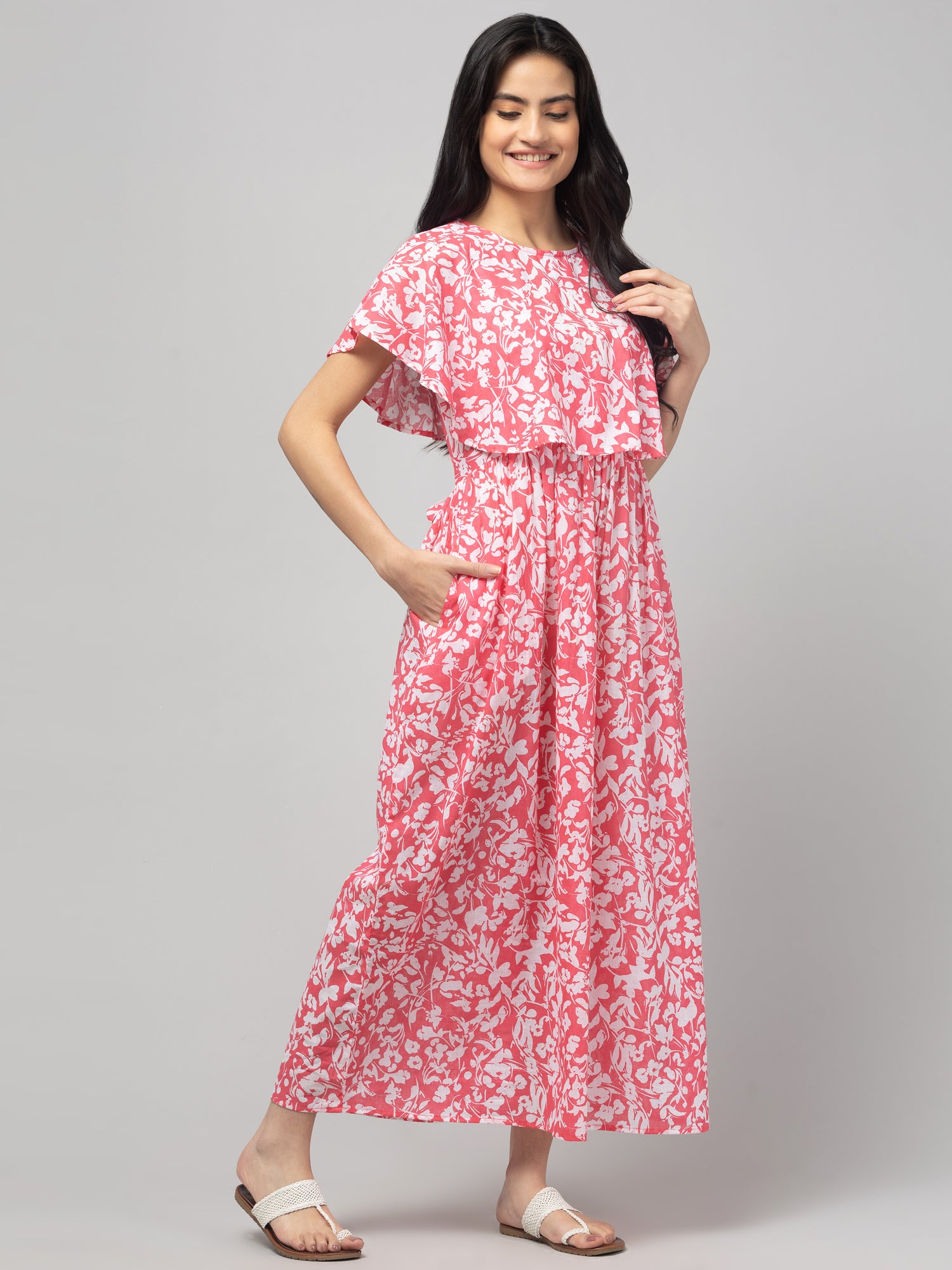 Rose Zipless Maternity Feeding Dress
