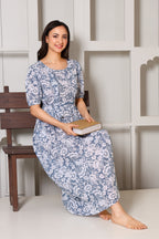Grey Meadow Bloom Maternity Feeding Dress For Women