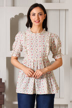 Ditsy Maternity Feeding Top For Women