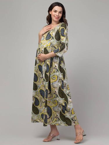 Maternity Feeding Gathered Dress For Women. (Kerry)